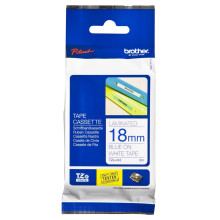 Brother TZe-243 Blue on White (18mm) Tapes