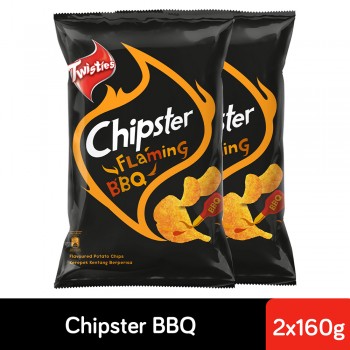 Twisties Chipster Flaming BBQ (160g x 2)