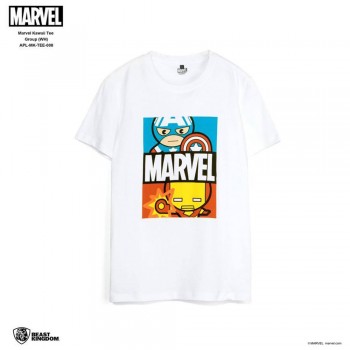 Marvel: Marvel Kawaii Tee Group - White, Size M (APL-MK-TEE-008)
