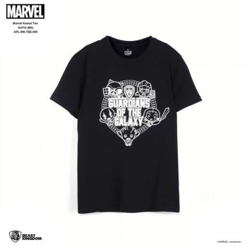 Marvel: Marvel Kawaii Tee Guardians Of The Galaxy - Black, Size L (APL-MK-TEE-005)