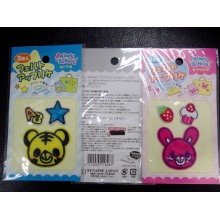ANIMAL SCHOOL FELT APPLIQUE 3'S