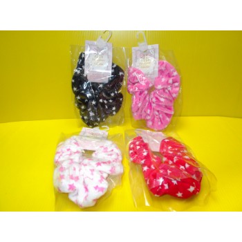 POLYESTER HAIR BAND STAR 4 COLOR AST (12CM)