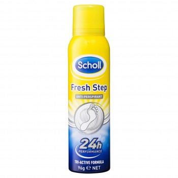 Scholl Fresh Step Anti Perspirant Spray for Dry Feet 100g